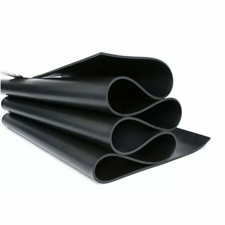 Santopseal Rubber 1/8in 3.1 mm Thick - Santoprene Rubber Sheets and Rolls, 36in Wide x 5FT Long SBS18